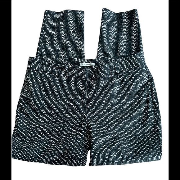 Dalia Collection cotton blend black/cream patterned pants, size 6 - Picture 4 of 6